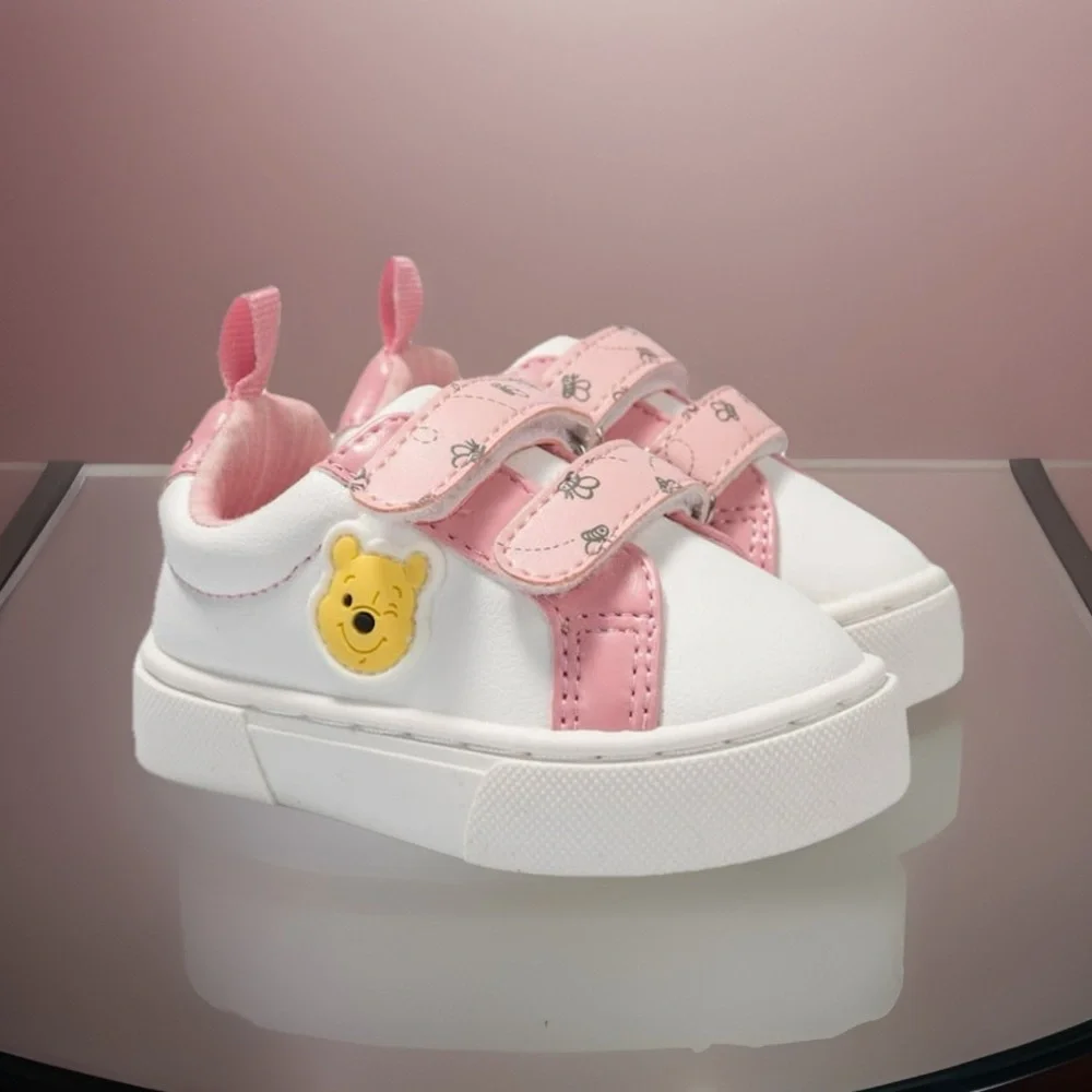 Disney Winnie the Pooh W/Pink & White Design Baby Girl Sneaker Foam Cushioning